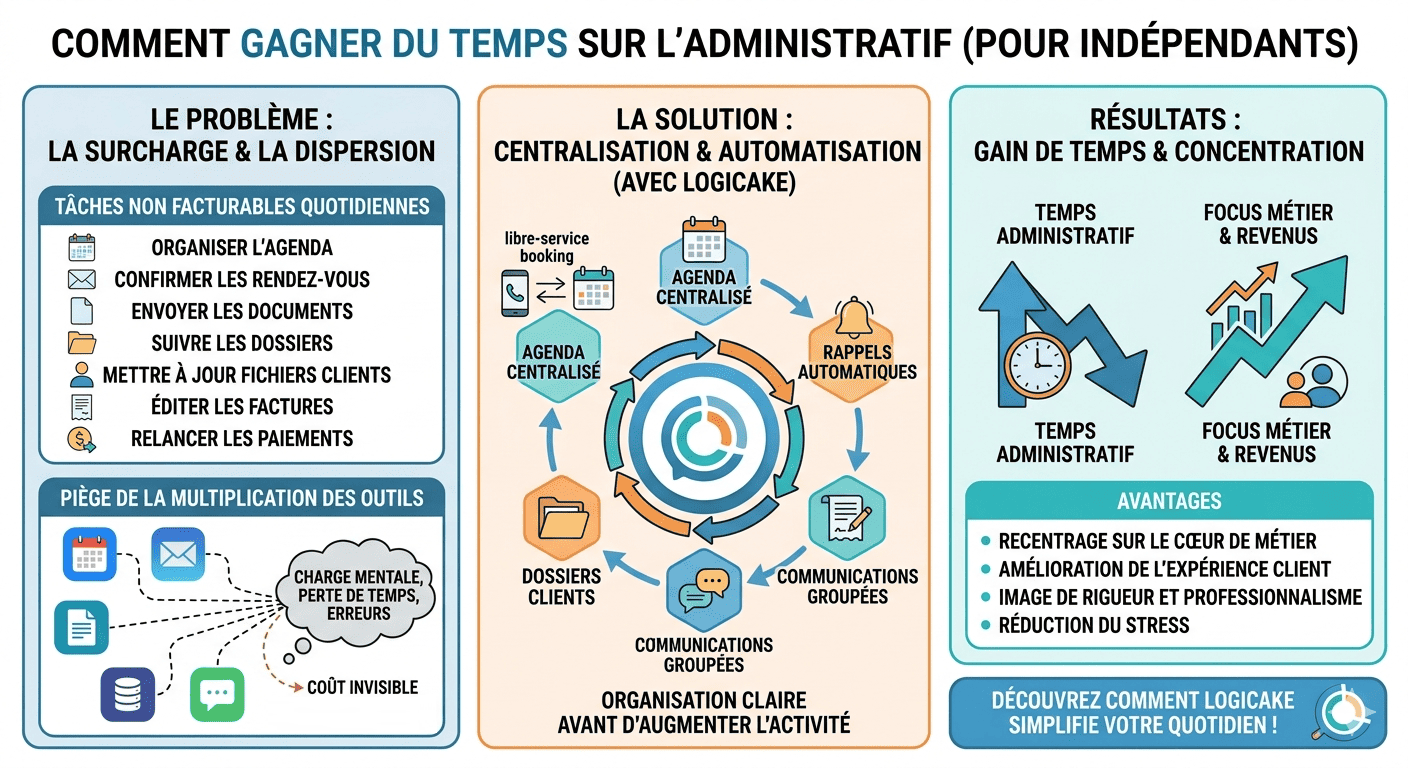 Comment gagner du temps sur l’administratif lorsqu’on travaille seul